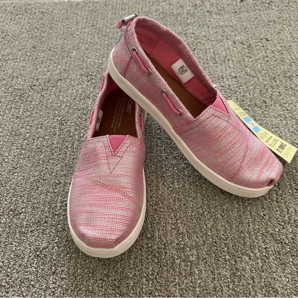 Toms Bimini Espadrille Slip-On Shoe - Girls' Size 3 - Picture 1 of 9